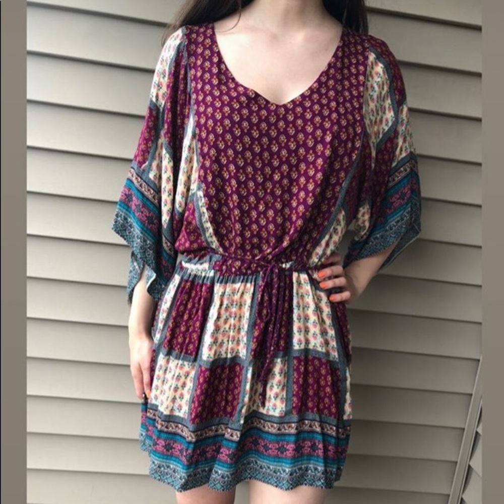 Fall colors hippie dress